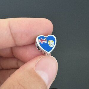 Pandora Saint  Helena Flag Exclusive Charm